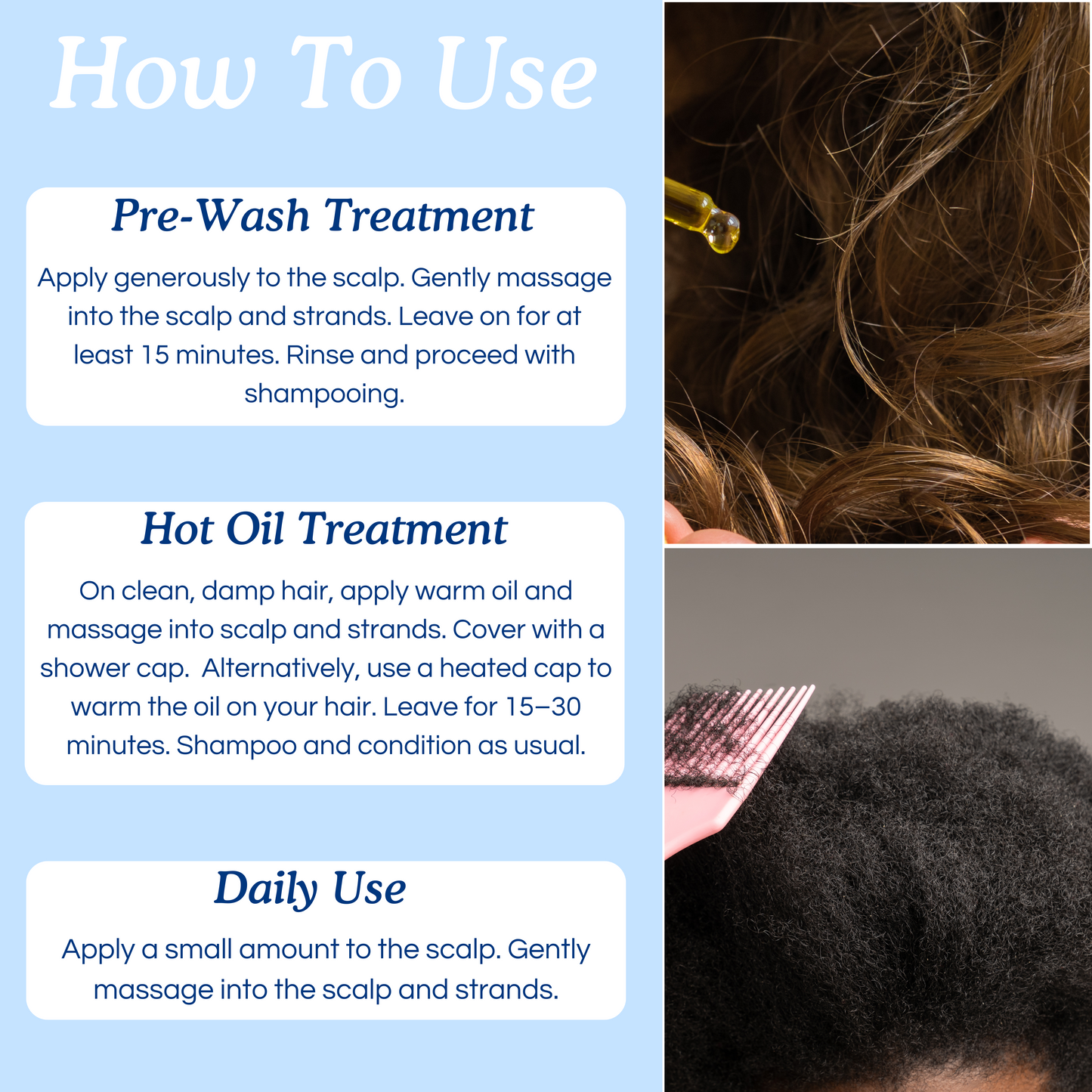 GrowGuardian Pre Wash Hair & Scalp Oil with Rosemary & Tea Tree