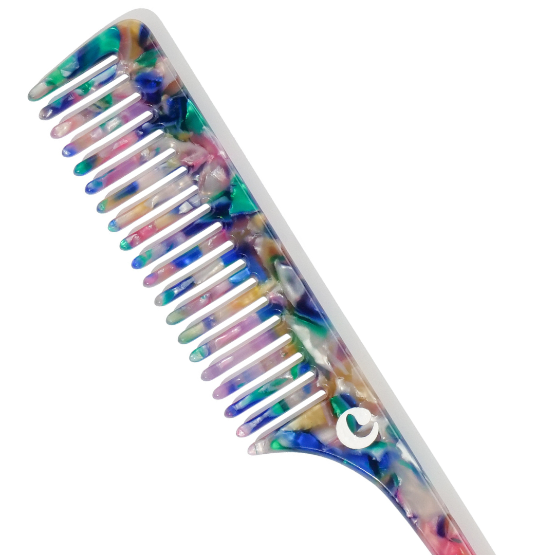 Fine tooth comb for parting natural hair