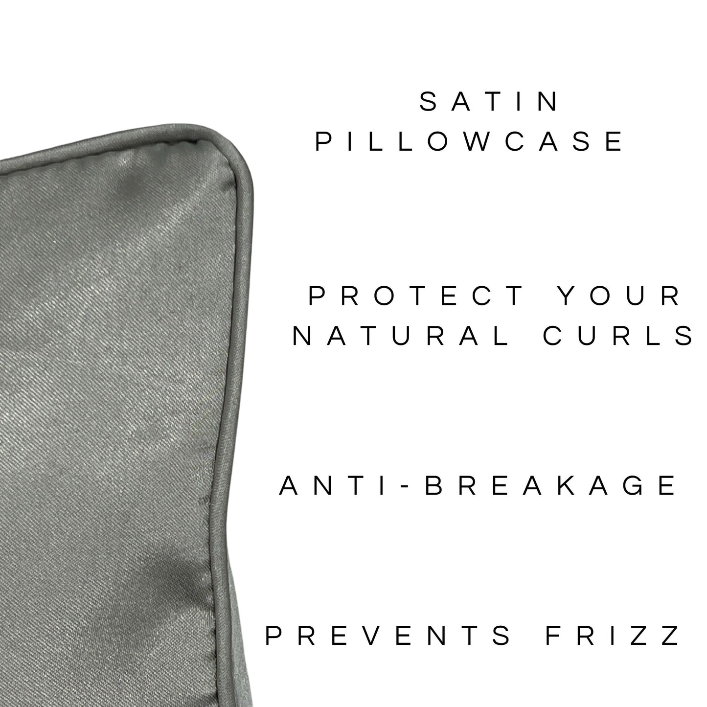 The Curly-Hairdo Satin Pillowcase