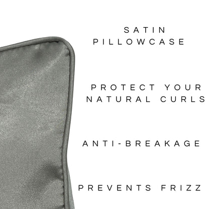 The Curly-Hairdo Satin Pillowcase