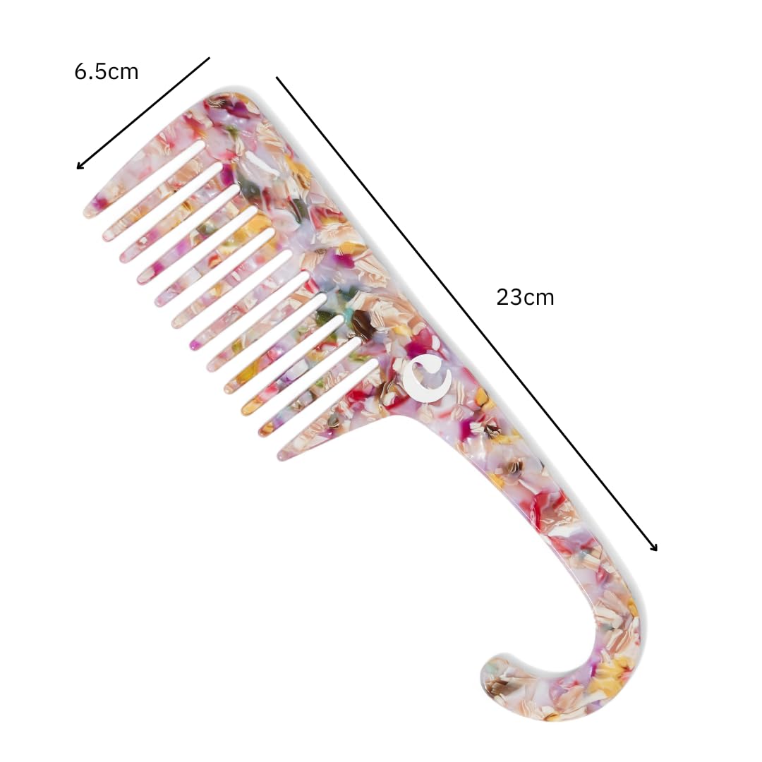 Curl Detangling Shower Comb – Wide Tooth Comb for Curly Hair - Curldo
