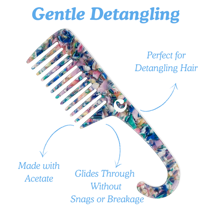 Curl Detangling Shower Comb – Wide Tooth Comb for Curly Hair - Curldo