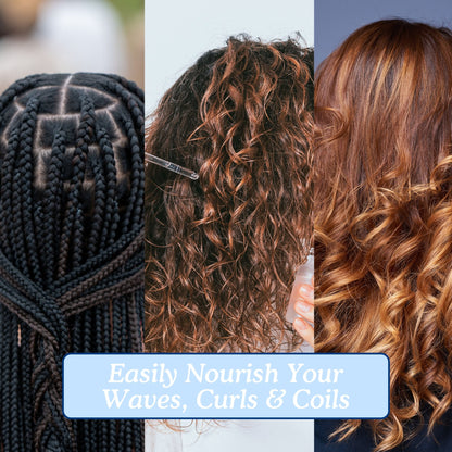 GrowGuardian™ Curl Nourish Oil - Rosemary & Tea Tree Pre - Wash Treatment for Waves, Curls, Coils & Afro Hair - Curldo