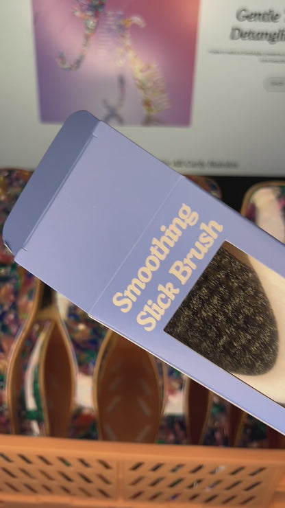 Smoothing Slick Back Boar Bristle Brush