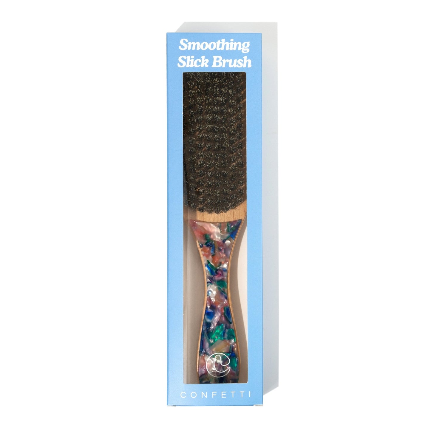 Smoothing Slick Back Boar Bristle Brush - Curldo