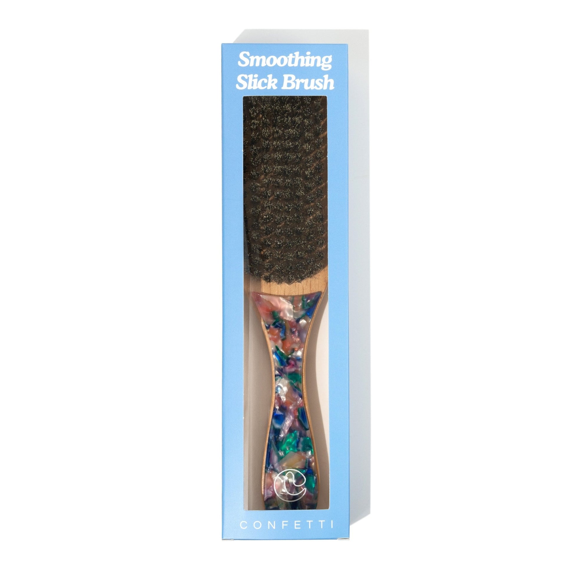 Smoothing Slick Back Boar Bristle Brush - Curldo